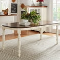 HumbleNest Homestead Extendable Two Tone Dining Table with Leaf