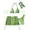Green, variant on Women's Swim Digital Polka Dot Bikini Set Triangle Bra and High Cut Bikini Bottom and Skirt and Scarf Beach 4 Piece Swimsuit Women's Bras Sets See Through Womens Bras Sets Robe Blue M