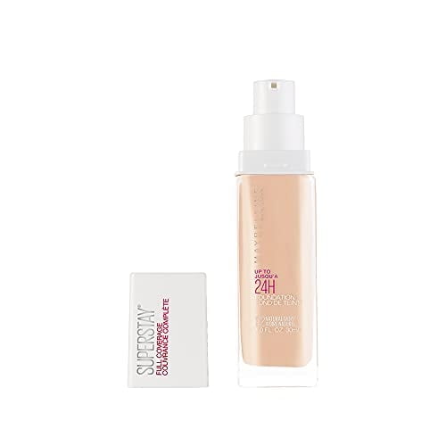 Base de maquillaje líquida Maybelline Super Stay Full Coverage, Marfil Natural, 28ml