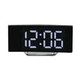 thumbnail image 2 of Accessoires de Bureau Horloge de Table Qwtwty Grand Écran LED Écran Incurvé Réveil Horloge Électronique Intelligente pour Chambre Bureau, 2 of 6