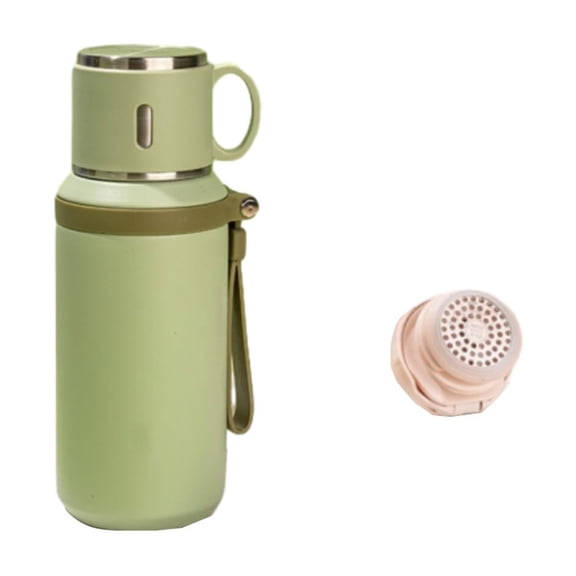 Tea Water Separation Stainless Steel Insulated Tumbler, 316 Stainless Steel Large Capacity Thermal Cold Water Bottle, Household Portable High Aesthetic Vacuum Flask for Travel Office