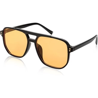 V.W.E. American Flag Mirror Sunglasses - Transparent Frame Classic Patriotic Sunglasses USA
