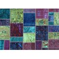 thumbnail image 1 of Ahgly Company Indoor Rectangle Patchwork Light Blue Transitional Area Rugs, 6' x 9', 1 of 4