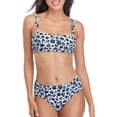 thumbnail image 1 of Ensemble Bikini Deux Pièces Léopard pour Femmes Maillots de Bain Bandeau, 1 of 7