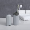 thumbnail image 2 of Jierger Portable Toothbrush Protect Holder Travel Camping Toothbrush Storage Box Cover Storage Box Travel Tooth Toothbrush Cover Toothpaste Organizer Toothbrush Holder, 2 of 6