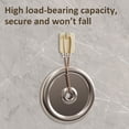 thumbnail image 4 of BESEW7 Damage Free Wall Hooks Adhesive, Hooks for Hanging Heavy Items Without Nails, Picture Hanging Hooks for Shower Hooks Curtain Hooks Home Decor Beige 4 Pack, 4 of 9
