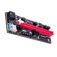 thumbnail image 2 of Tarjeta elevadora PCI-E 1X a 16X Tarjeta elevadora extensor GPU Adaptador GPU PCI-E USB 3.0 con interfaz de 6 pines, Negro Scienceny EL001235-03*6, 2 of 2