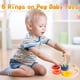 thumbnail image 2 of Juguete para bebés Adena Montessori con 6 anillos en clavija para niños de 1 año o más, 2 of 9