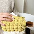 thumbnail image 6 of Plush Tissue Box ,Rectangle, Practical, Easy to Clean, Lightweight Reusable Facial Tissue Box Cover, for Tables Desks Countertop Car Bathroom Yellow, 6 of 8