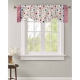 thumbnail image 2 of Tie Up Valance Curtain for Kitchen, Independence Day Stripes and Stars Rod Pocket Short Curtains Adjustable Tie-Up Shade Valances, Vintage Linen Window Treatment for Bathroom Living Room Bedroom, 2 of 7