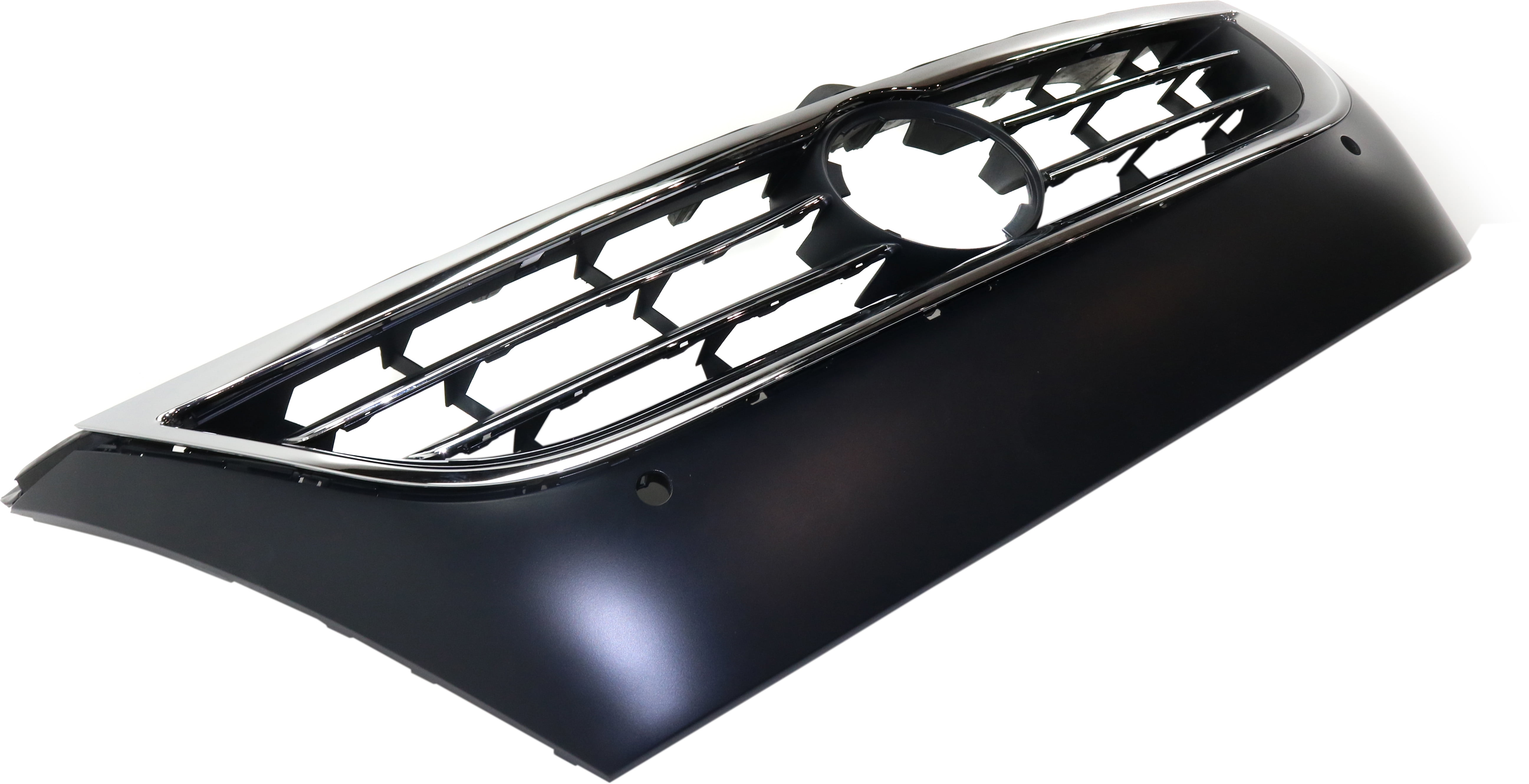 Grille Assembly Compatible With 2009-2012 Volkswagen CC 2009-2010 Passat Primed Black Shell and Insert CAPA Certified