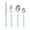 Blue 4N2, variant on Ke1Clo Stainless Steel Tableware Set under $5! 4-Piece Spoon Fork Knife Set for Dessert Salad Steak Eating Kitchen Utensils Dishwasher Safe Rust Free