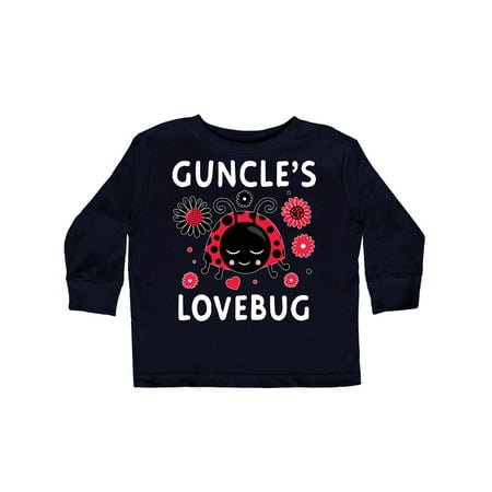

Inktastic Valentine s Day Guncle s Lovebug Gift Toddler Boy or Toddler Girl Long Sleeve T-Shirt