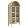 thumbnail image 6 of Nolan Arched Storage Display Cabinet in Light Oak, 6 of 10