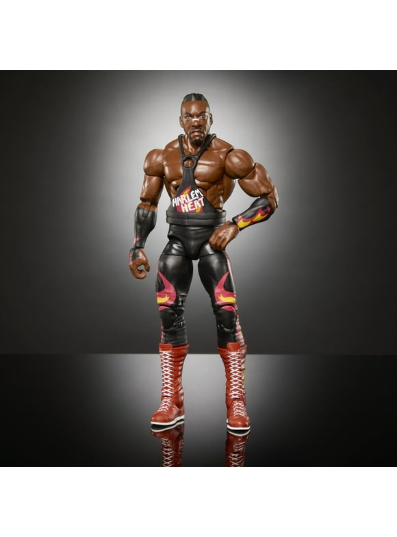 WWE Monday Night War Elite Collection Booker T Action Figure with Accessories, Build-a-Figure Parts