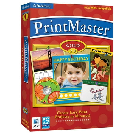 Made Ez Software - PrintMaster Gold 2.0 Design Software for Windows/Mac