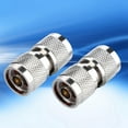 thumbnail image 3 of 2 Adaptadores de Antena Coaxial RF Macho Tipo N Macho a Tipo N Macho de Alta Frecuencia Baja Pérdida Baja Impedancia Cobre Puro Fácil de Usar Amplia aplicabilidad, 3 of 8