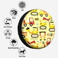 thumbnail image 6 of Kll Funny Construction Vehicles Tire Cover,Universal Wheel Tire Cover For Trailer, Rv, Suv, Truck,Camper And Many Vehicle,(17 Inch), 6 of 7