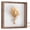 Brown - Foam Back, variant on 8x8 Shadow Box Frame with Soft Linen Back - Push Pins Included, Memory Box Display Case for Flower, Tickets and 3D Items