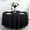 Black, variant on HOARBOEG Elegant Jacquard Round Tablecloth 70.8 Inch, Hotel Wedding Party Table Cover, Polyester Stain Resistant Formal Dining Table Cloth for Restaurant, Christmas, Banquet & Home Decorations