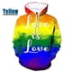 thumbnail image 3 of Sudadera con capucha con estampado 3D de arcoíris para hombre, estilo casual, colorido, con estampado de amor, estilo hip hop, 3 of 5
