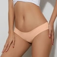 thumbnail image 2 of COMVALUE Seamless Thongs for Women No Show Thong V-waisted Stretch Breathable Sexy Panties Underwear 1 Pack (Pink, M), 2 of 6