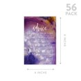 thumbnail image 5 of Koyal Wholesale Purple Agate Wedding Advice & Well Wishes Guest Book Cards for Bride and Groom, 56 Pack, 5 of 5