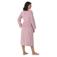 thumbnail image 2 of Women's Stan Herman Dimple Plush Wrap Robe Color: Whitecap Size: LARGE, 2 of 4