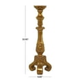 thumbnail image 3 of DecMode Gold Polystone Handmade Pillar Candle Holder, 3 of 8
