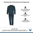 thumbnail image 5 of Only Boys Boy's Video Game Velvet Pajama Set, 5 of 5