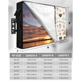 thumbnail image 7 of Outdoor TV Cover 48 to 50 Inch Weatherproof, Cartoon Coffee Waterproof TV Screen Protector for Outside Decor with Zipper and Pocket 48"L x 30"H , Gift for Coffee Lover, 7 of 7