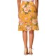 thumbnail image 3 of Faldas midi florales para mujer Inspire Chic, con volantes, cintura alta, fluida, en línea A, con abertura, hasta la rodilla, talla XS, color amarillo, 3 of 6