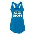 thumbnail image 2 of Wild Bobby, Best Paw Cat Mom, Pop Culture, Women Racerback Tank Top, Turquoise, Medium, 2 of 3