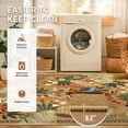 thumbnail image 4 of Beltran 8x10 Washable Tiger Area Rug – Vintage Safari Non Slip Carpet, Boho Camel Print Rug for Large Living Room Open Floor Plan Bedroom, Easy Clean, 4 of 7