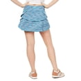 thumbnail image 2 of Ideology Women's Space Dye Tiered Ruffled Skort Athletic, Coastal Aqua XS - NEW, 2 of 2