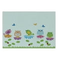 thumbnail image 3 of Flowers Cutting Board, Colorful Cartoon Style Birds on Chamomile Daisy Flowers Butterflies Ladybugs, Decorative Tempered Glass Cutting and Serving Board, Small Size, Multicolor, by Ambesonne, 3 of 5