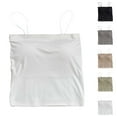 thumbnail image 5 of WTXUE Womens Summer Tops, Tank Tops Women with Built in Bra Spaghetti Strap Tanks for Strapless Sleeveless Sleeveless Built-in Bra Leisure Camisole, White, 5 of 5