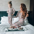 thumbnail image 4 of Matching Family Christmas Pajama Set Holiday Sleepwear Pjs Lounge Sets Long Sleeve Pullover and Printed Pants, 4 of 9