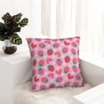thumbnail image 6 of Pofeuu Haear Strawberry Print Double-sided plush pillowcase Square Throw Pillow Covers Pillows Cover for Living Room Bedroom Sofa Couch Cushion Cover（No pillow core）-16"x16", 6 of 7