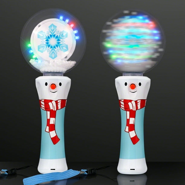 FlashingBlinkyLights Winter Wonderland LED Snowflake Spin Wand