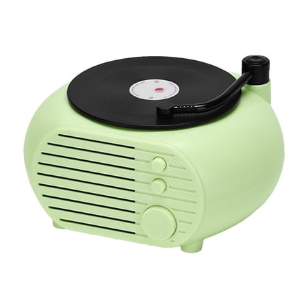 CASAFUN Portable Bluetooth 5.3 Vinyl Record Player Speaker with 360° Surround Sound 1000mAh Battery and Multiple Play Modes - Ideal for Parties Outdoors and Family Gatherings