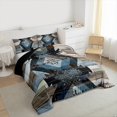 thumbnail image 2 of Feelyou Western Tribal Aztec 01, Rustic Farmhouse Cabin Twin Comforter Sets, Old Barn Door Reversible Bedding Set, Ultra Soft Home Decor, 2pcs, 2 of 8