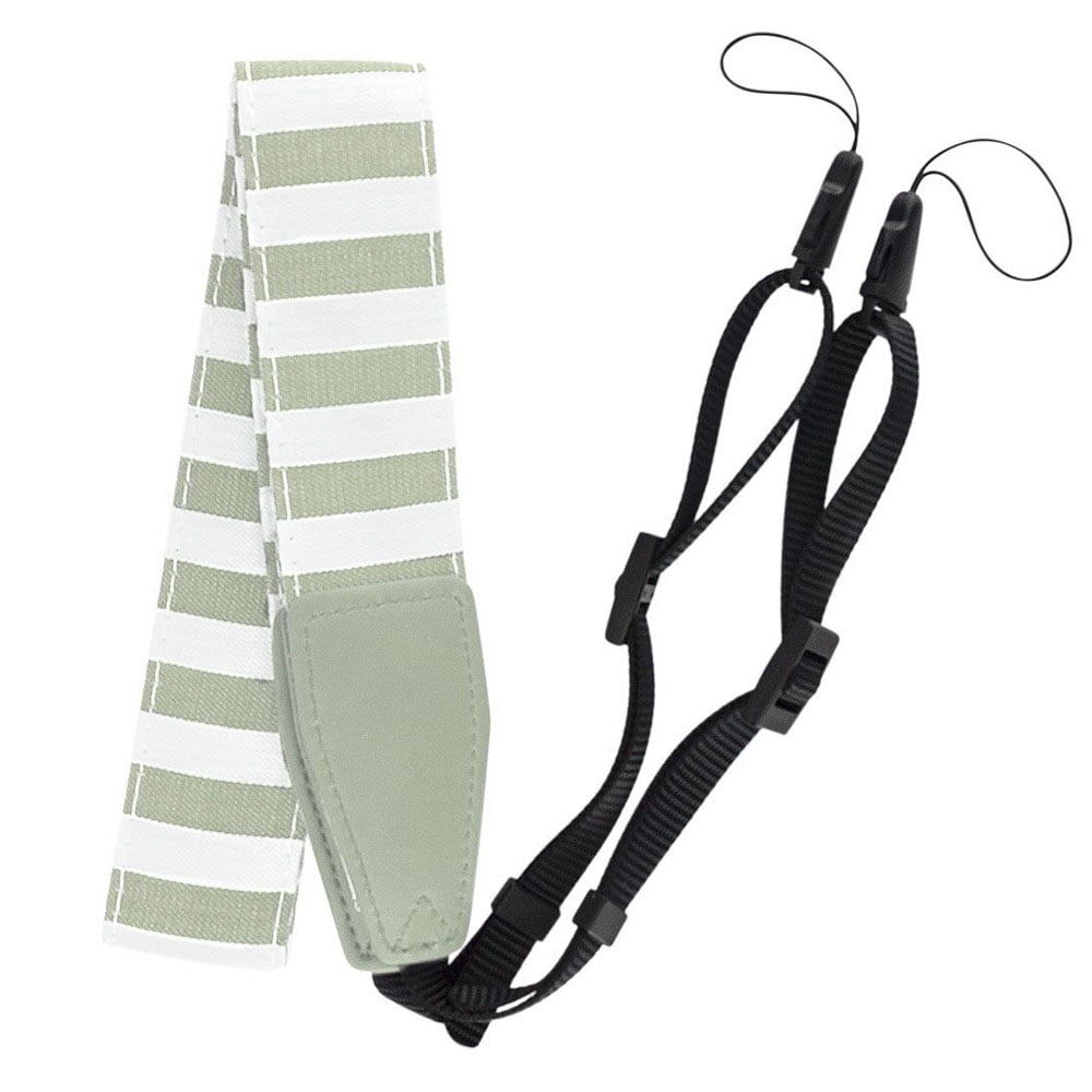 Smokey White Striped Camera Strap For The Fuji Instax Mini 9 - Top Value!!