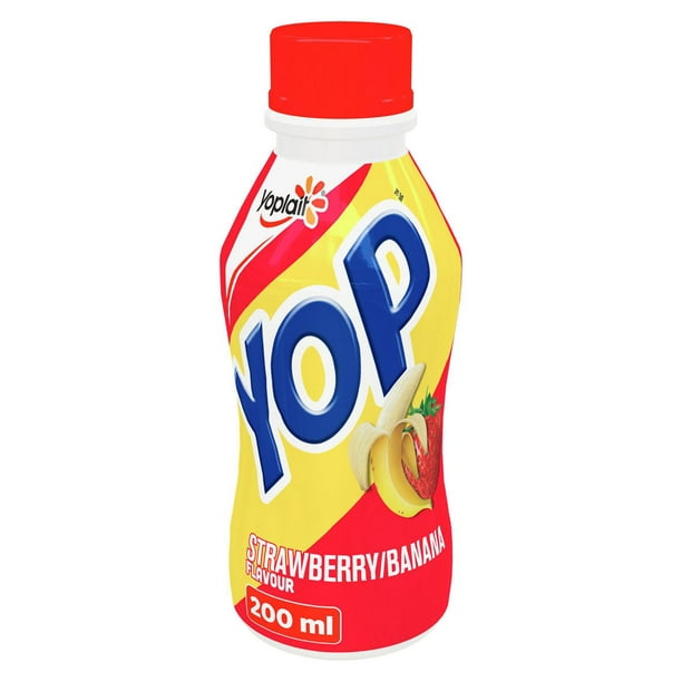 Yop by Yoplait StrawberryBanana Drinkable Yogurt Walmart.ca