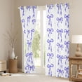 thumbnail image 3 of Castle Fairy Bow Black Out Curtains,Purple Ribbon Bow Curtains Pack of 2 (42x63 Each), 3 of 6