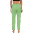 thumbnail image 5 of UDAUDU Women's Pants High Waisted Golf Athletic Pants 2026 Spring Summer Pants for Women Workout Travel Casual with Pockets Green 2XL, 5 of 8