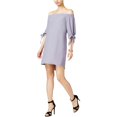thumbnail image 1 of Vestido recto con hombros descubiertos bar III para mujer morado pequeño, 1 of 2