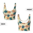thumbnail image 6 of Sports Bra For Women, Summer Pineapple_A Sports Bras For Women High Support, Workout Tank Tops Woman With Removable Cups, 6 of 8