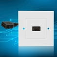 thumbnail image 3 of Placa de pared, placa de pared HDMI blanca Placa de pared HDMI Panel de placa HDMI Resistente y duradero, 3 of 10