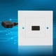 thumbnail image 3 of Placa de pared, placa de pared HDMI blanca Placa de pared HDMI Panel de placa HDMI Resistente y duradero, 3 of 10